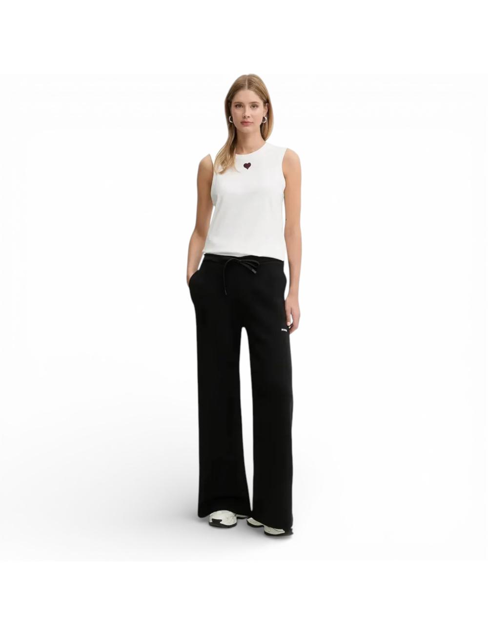 Pinko white tank top with heart