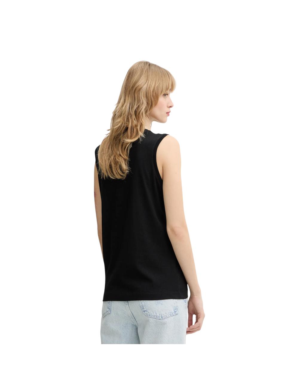Pinko black tank top with heart