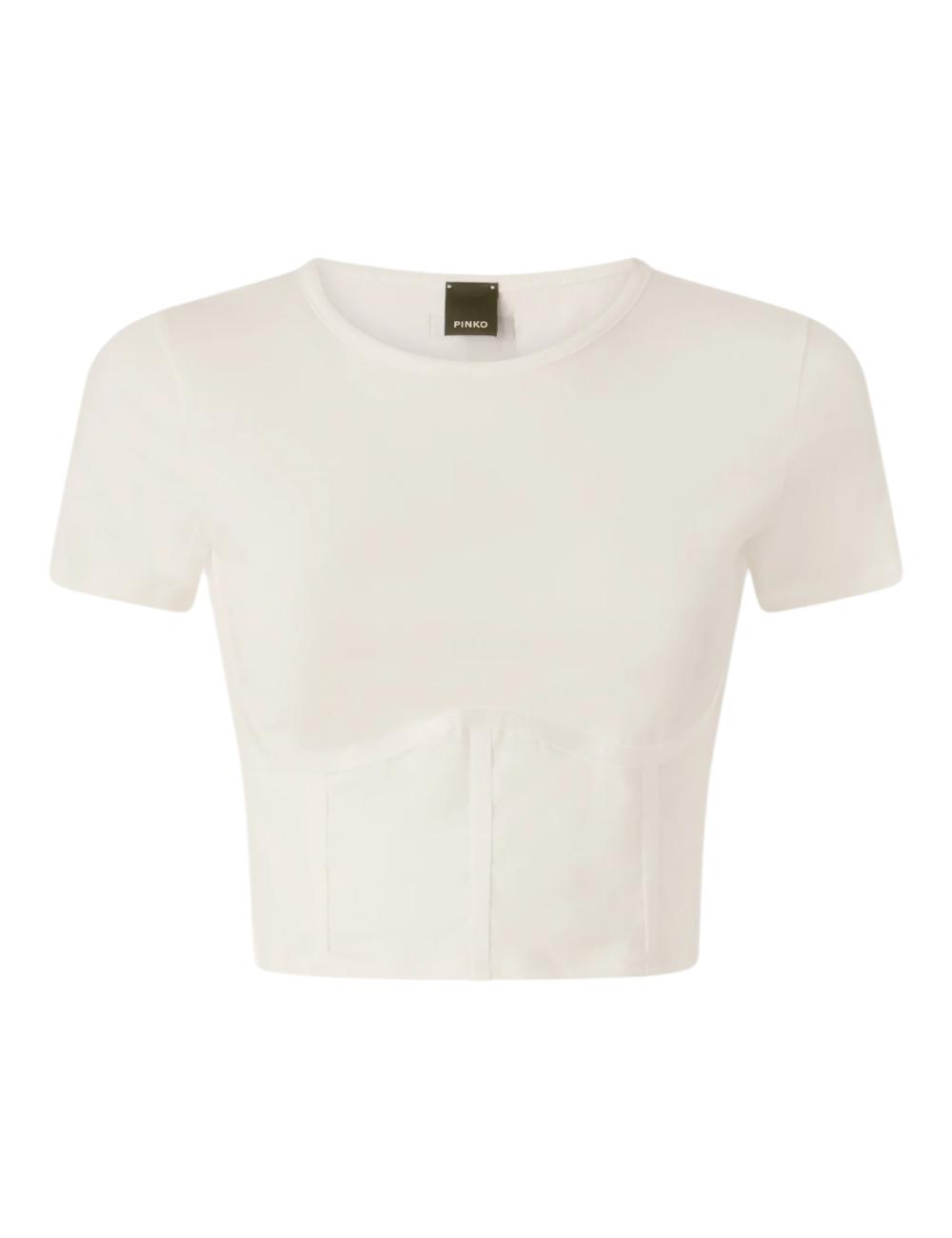 Pinko crop top bianco