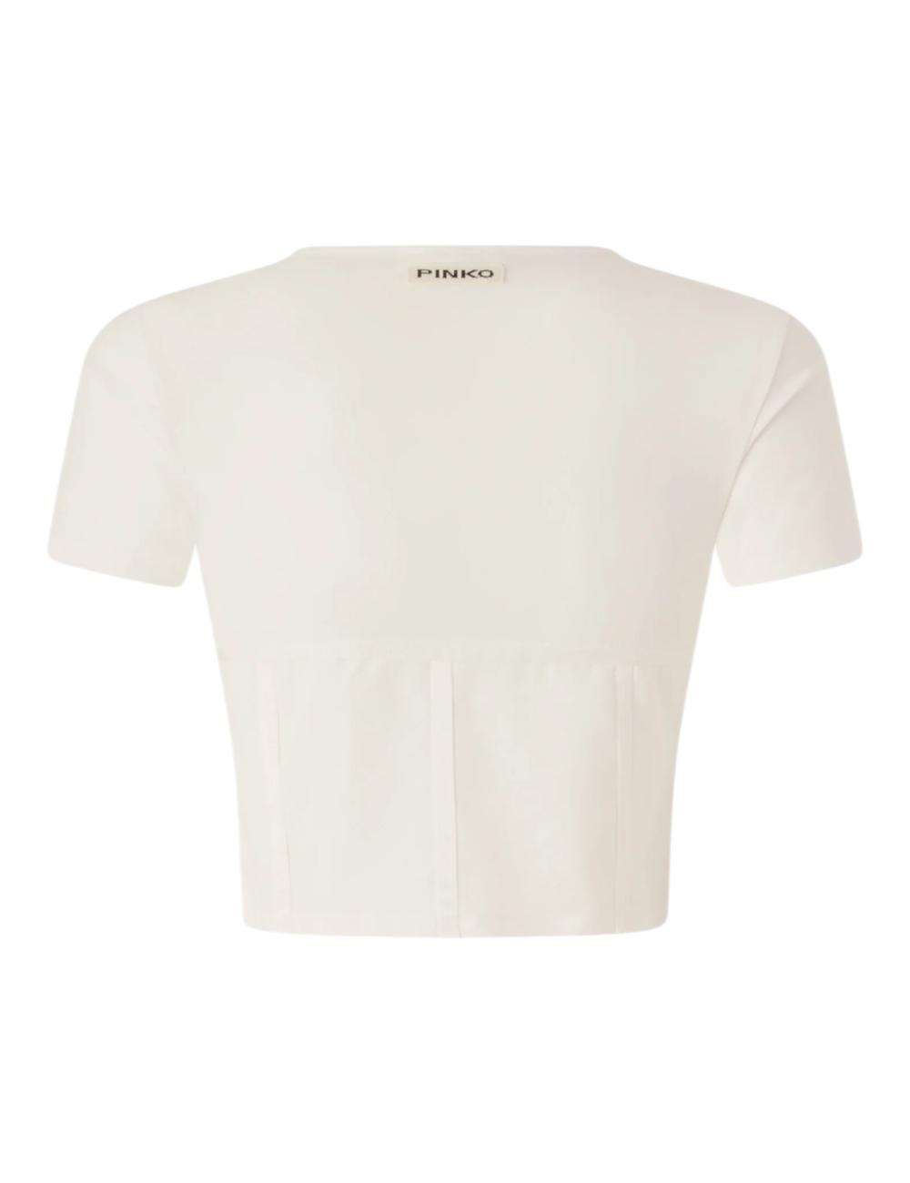 Pinko crop top bianco