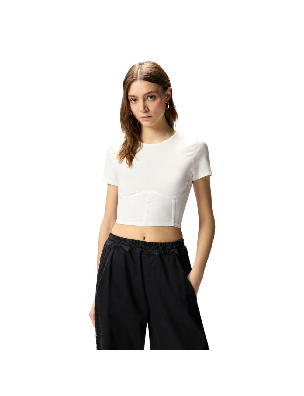 Pinko crop top bianco