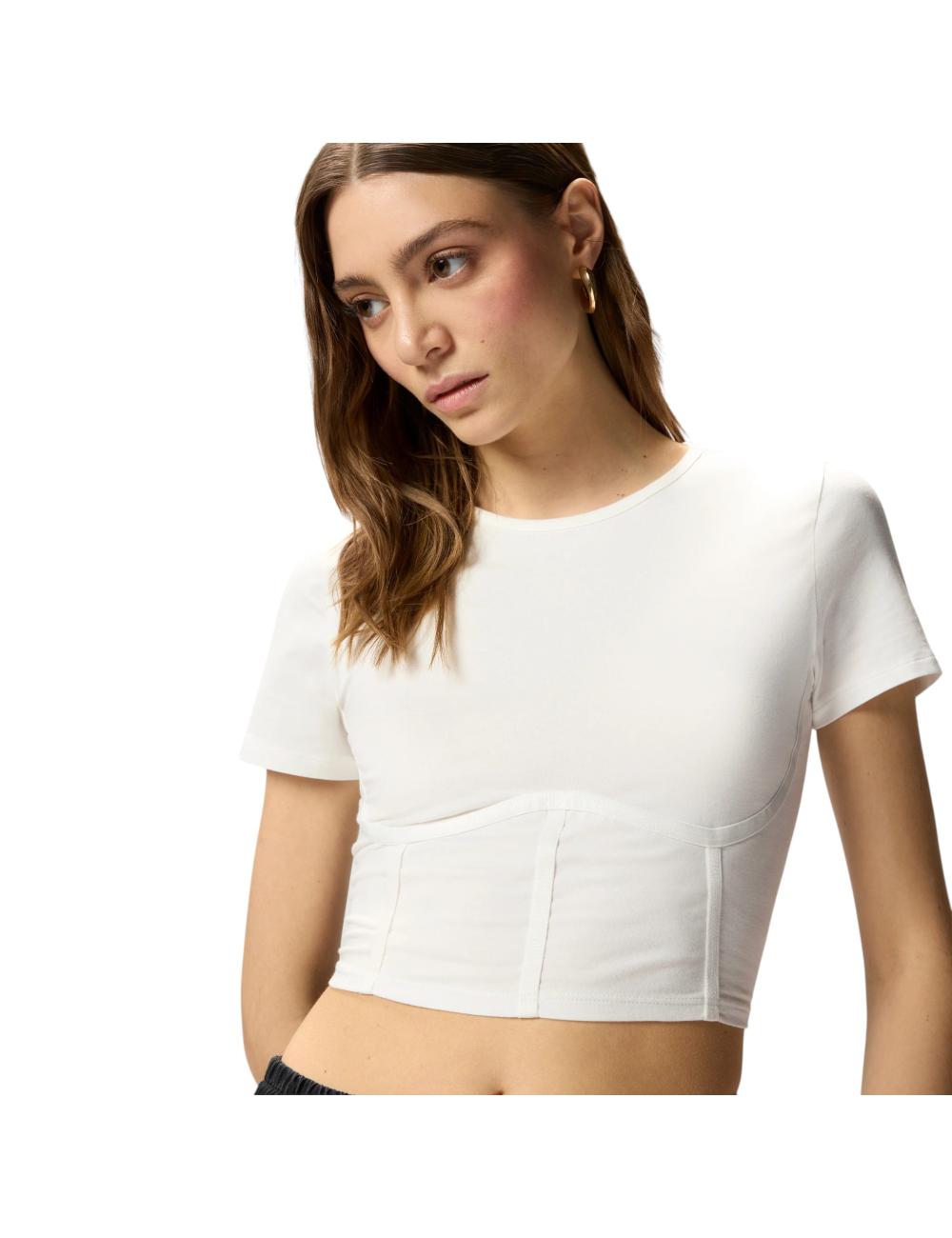 Pinko crop top bianco