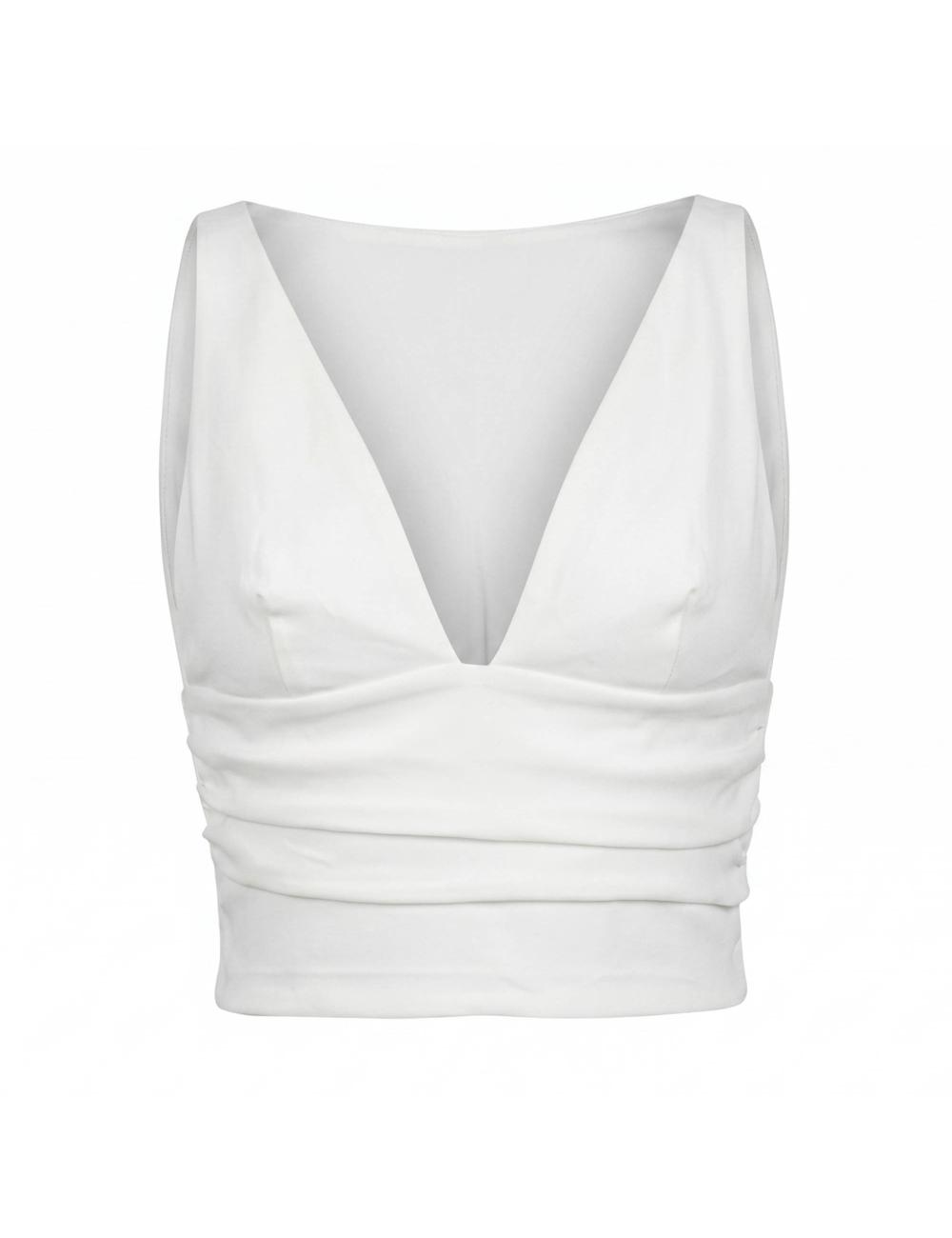 Pinko white crop top