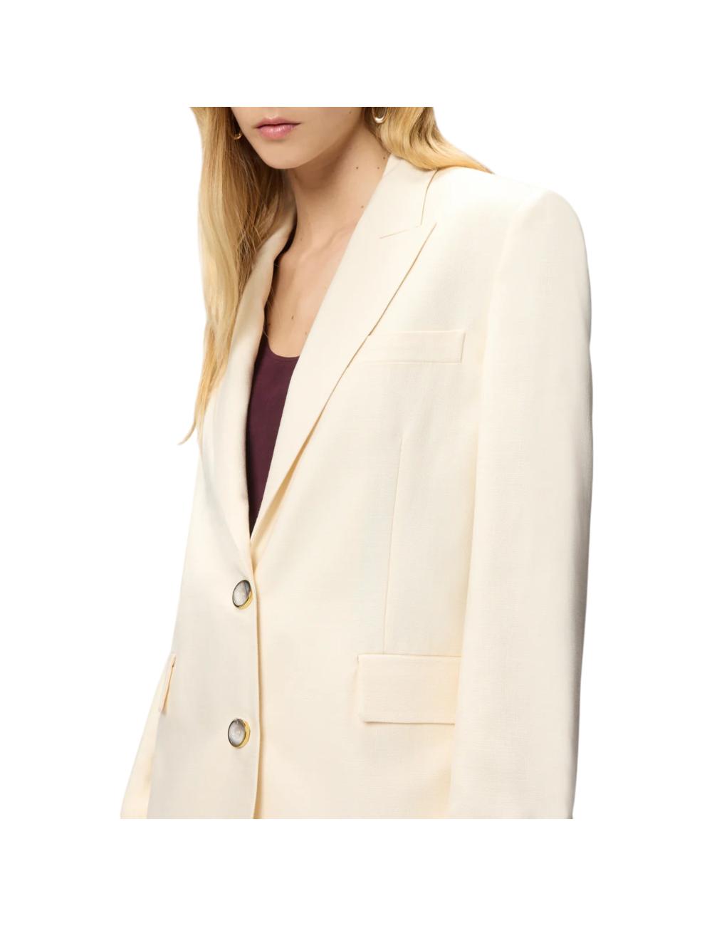 Pinko giacca beige  in lino