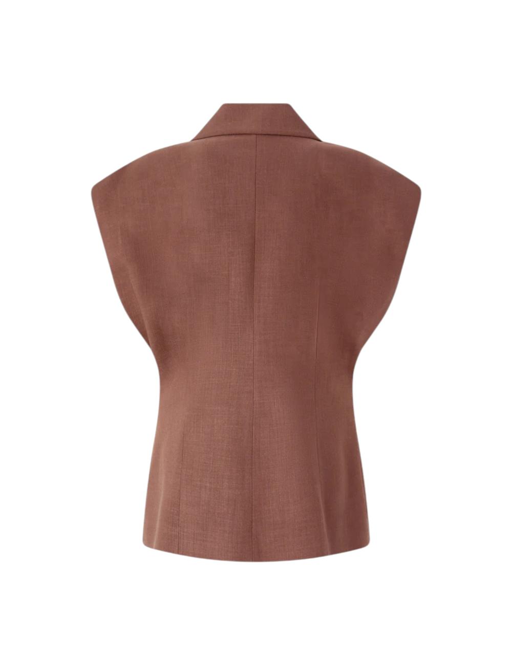 Pinko giacca smanicata marrone