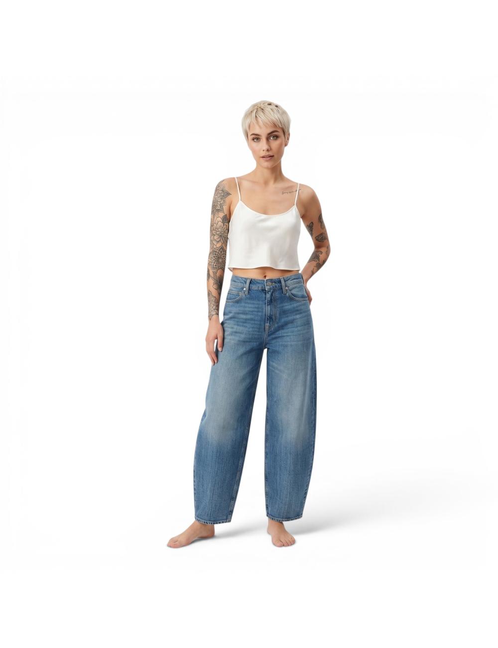 Pinko balloon jeans in light denim