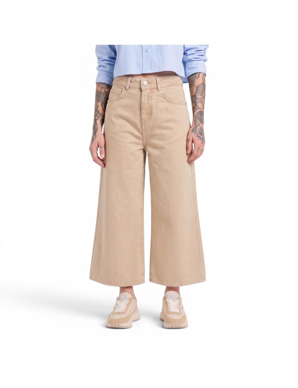 Pinko jeans long Bermuda shorts beige