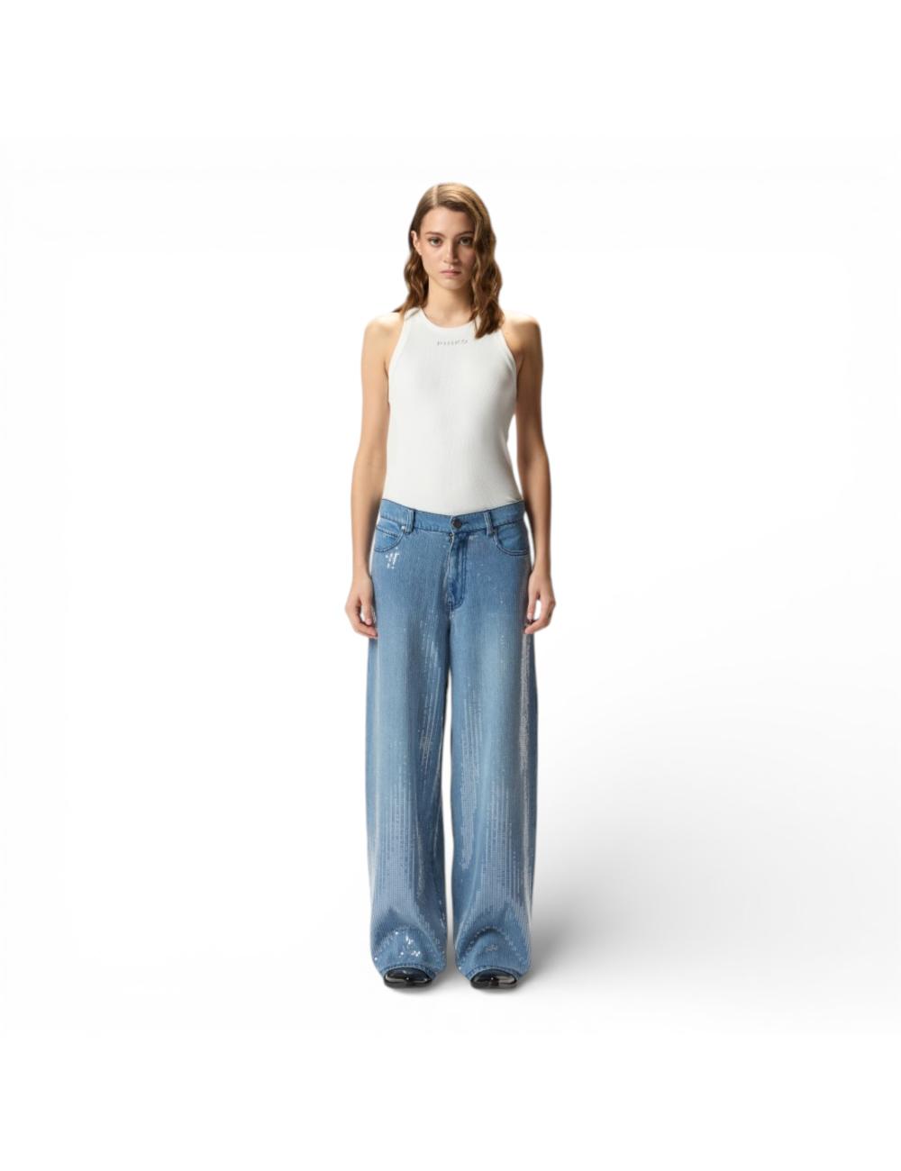PINKO Jeans Full Paillettes