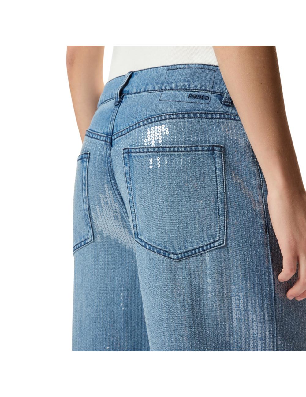 PINKO Jeans Full Paillettes