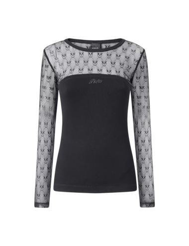 Pinko sweater with embroidered sleeves