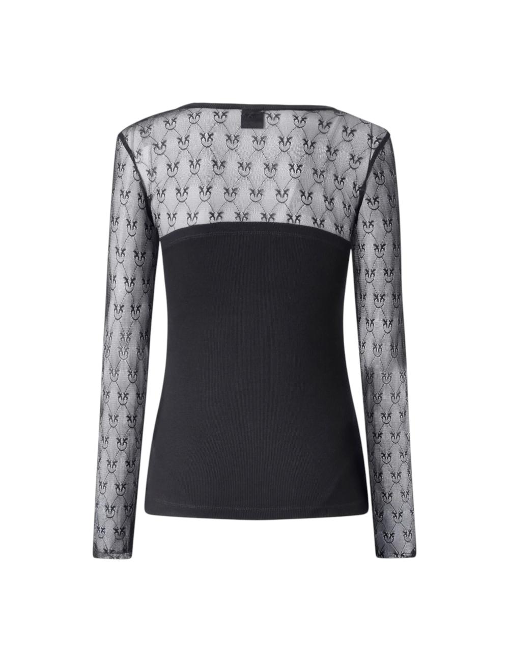 Pinko sweater with embroidered sleeves