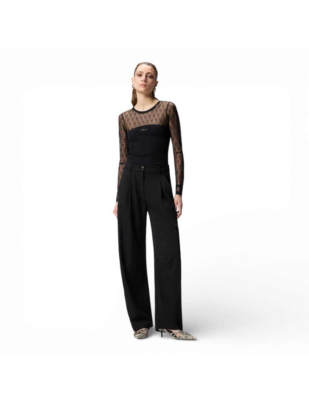 Pinko sweater with embroidered sleeves