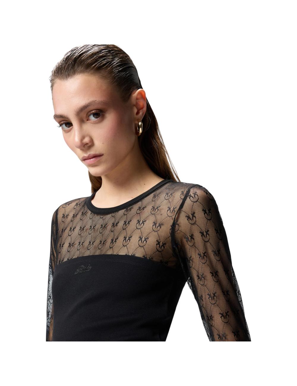 Pinko sweater with embroidered sleeves