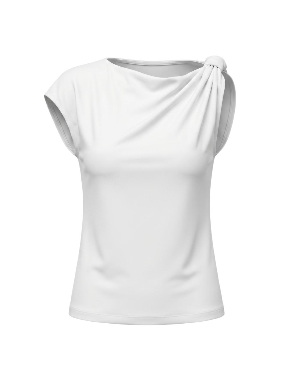Pinko white sweater with knot