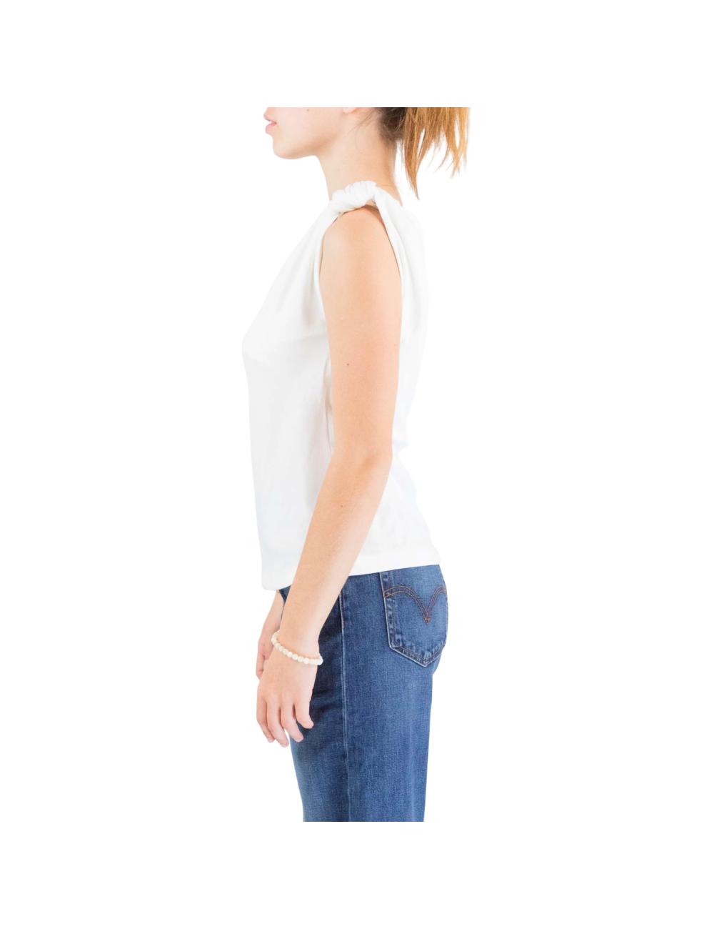 Pinko white sweater with knot