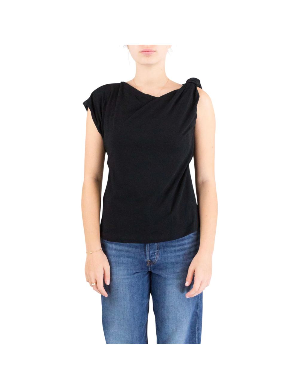Pinko black sweater with knot