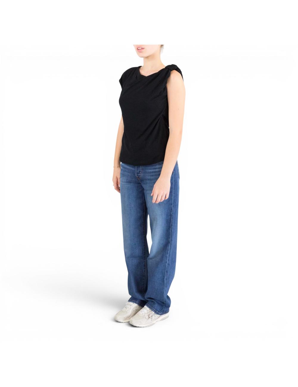 Pinko black sweater with knot