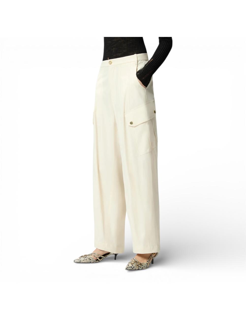 Pinko beige cargo trousers