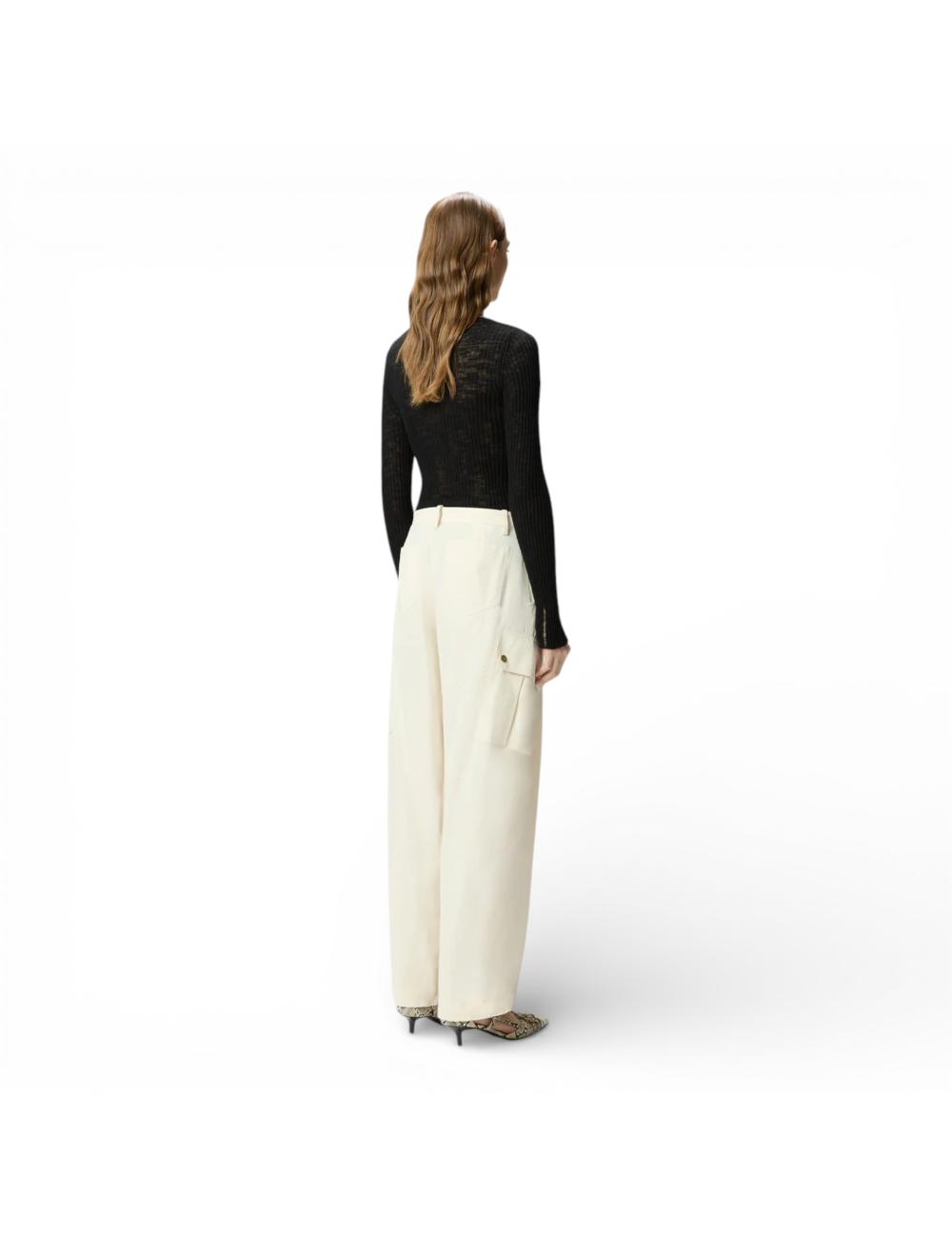 Pinko beige cargo trousers