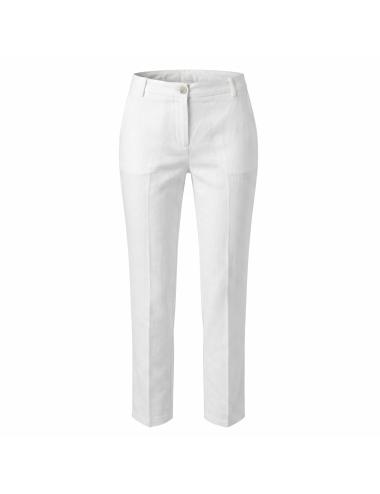 Pinko white linen trousers