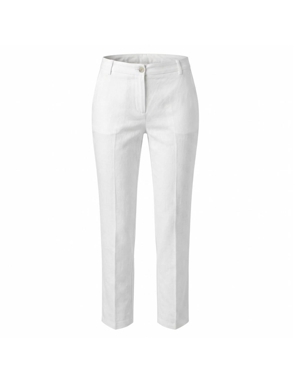 Pinko white linen trousers
