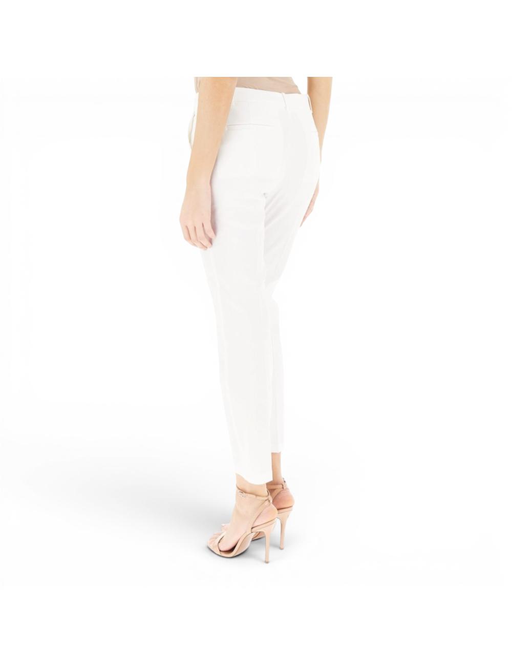 Pinko white linen trousers
