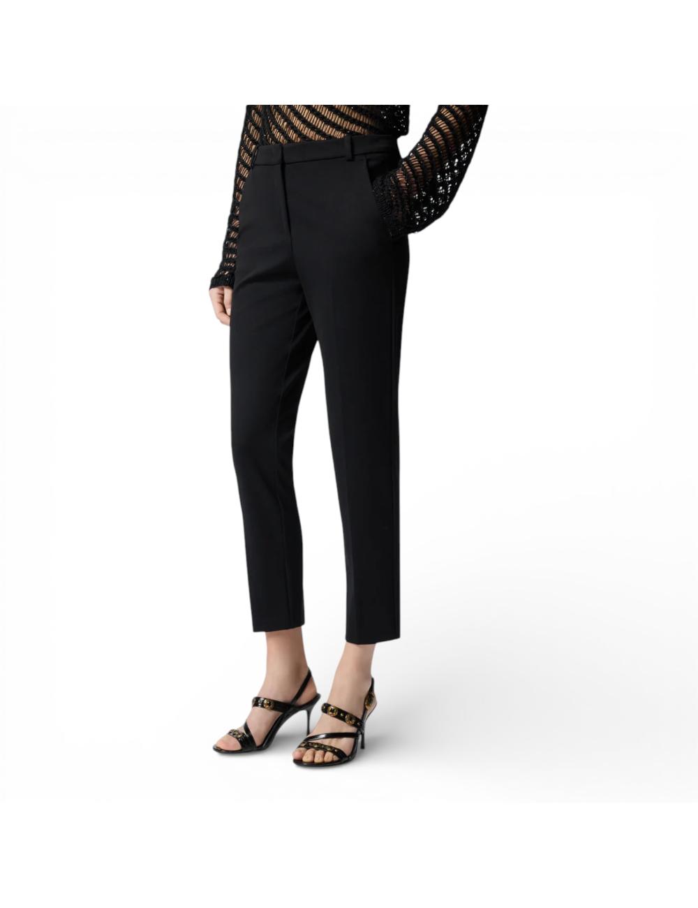 Pinko pantalone nero in lino