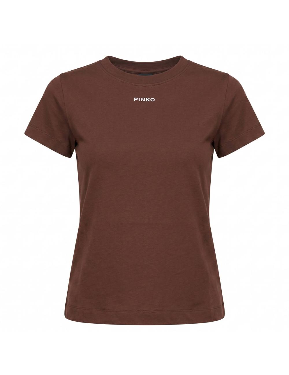 Pinko t-shirt marrone basic