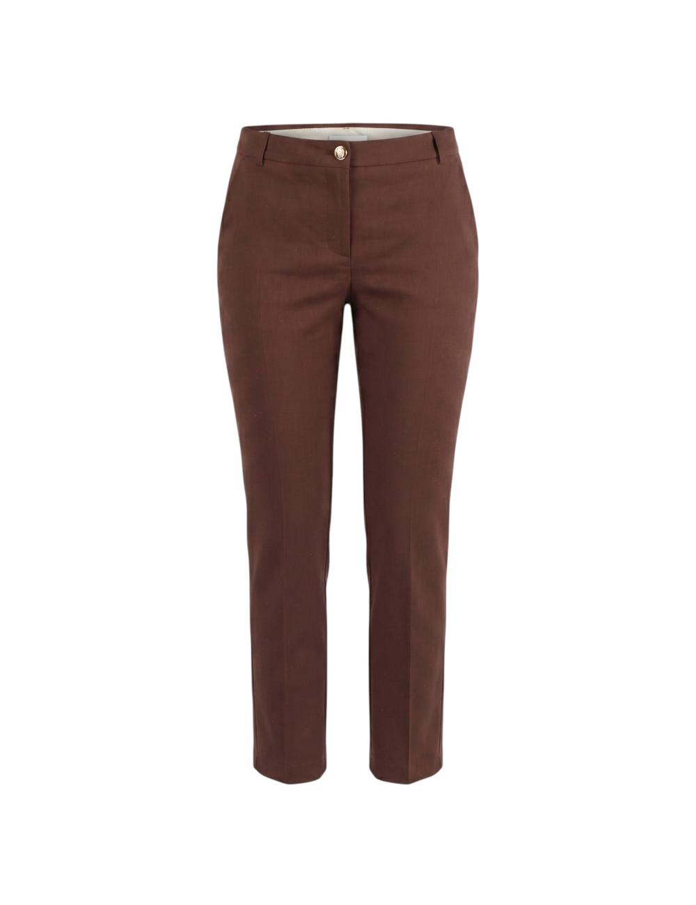 Pinko brown linen trousers