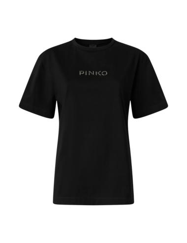 Pinko black t-shirt more rhinestones