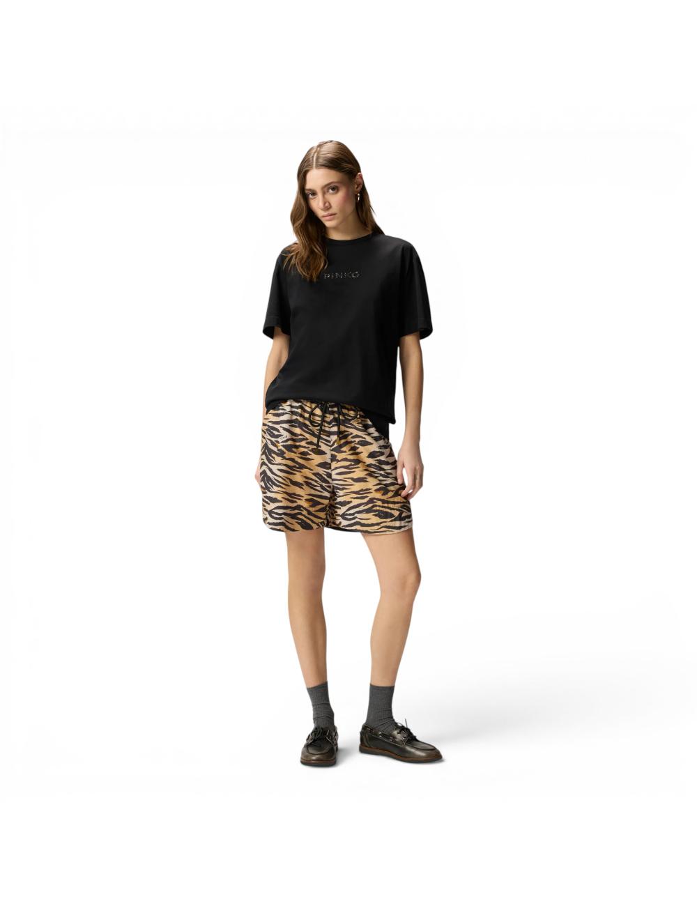 Pinko black t-shirt more rhinestones