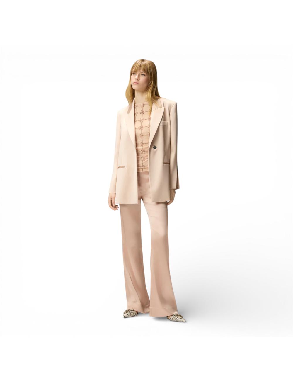 Pinko top with pink crystals