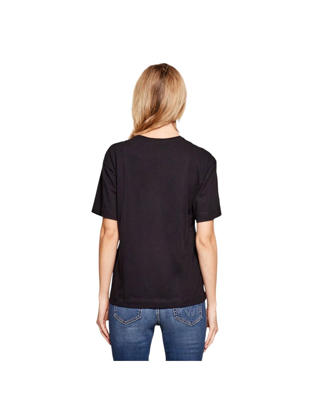 Pinko t-shirt nera con cuore