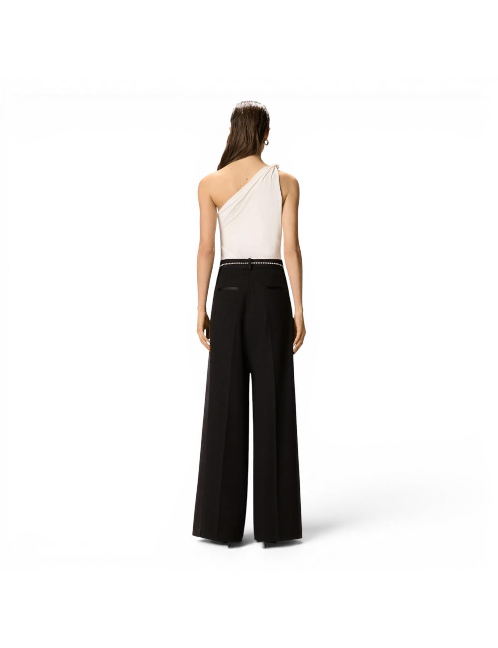 Pinko white one-shoulder...