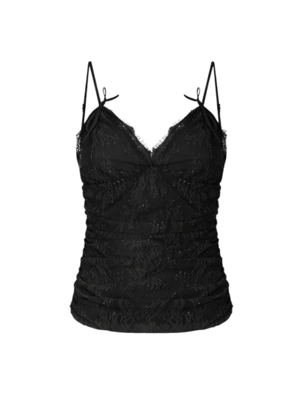 Pinko top nero  in pizzo