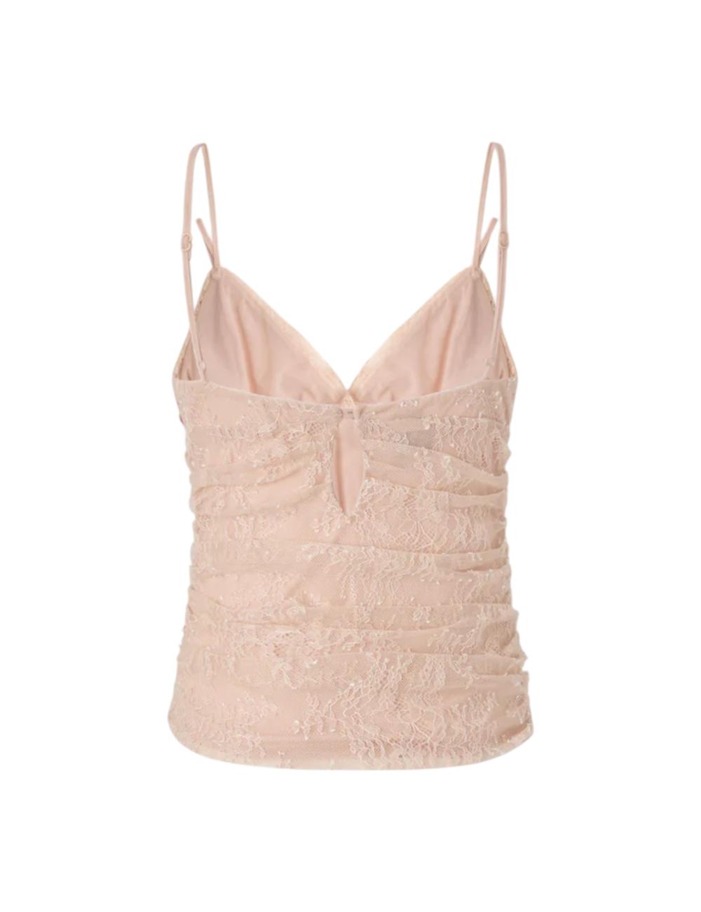 Pinko top rosa in pizzo