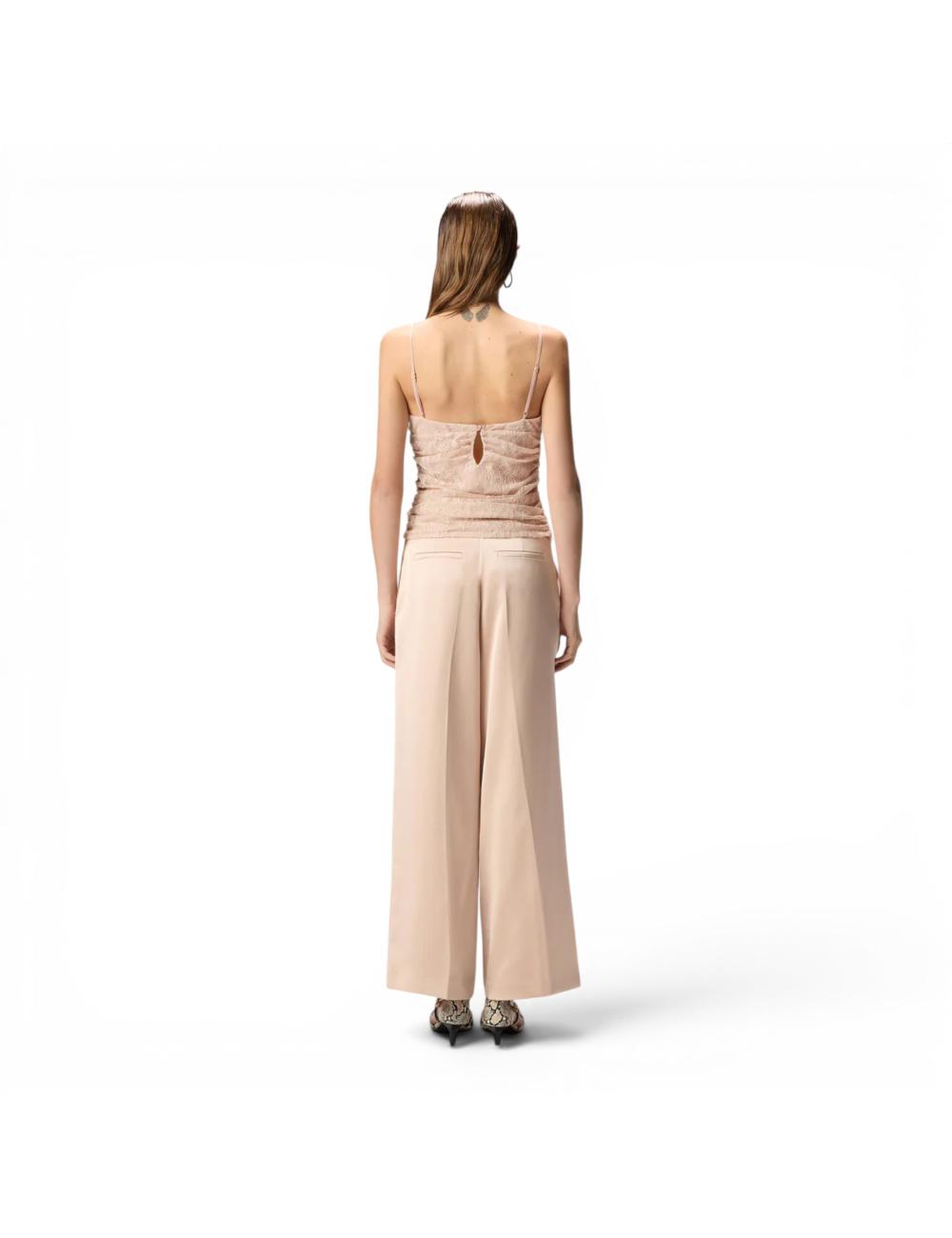 Pinko top rosa in pizzo