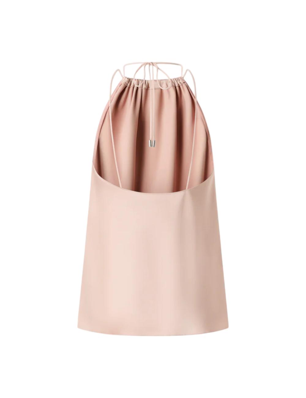 Pinko top satin rosa