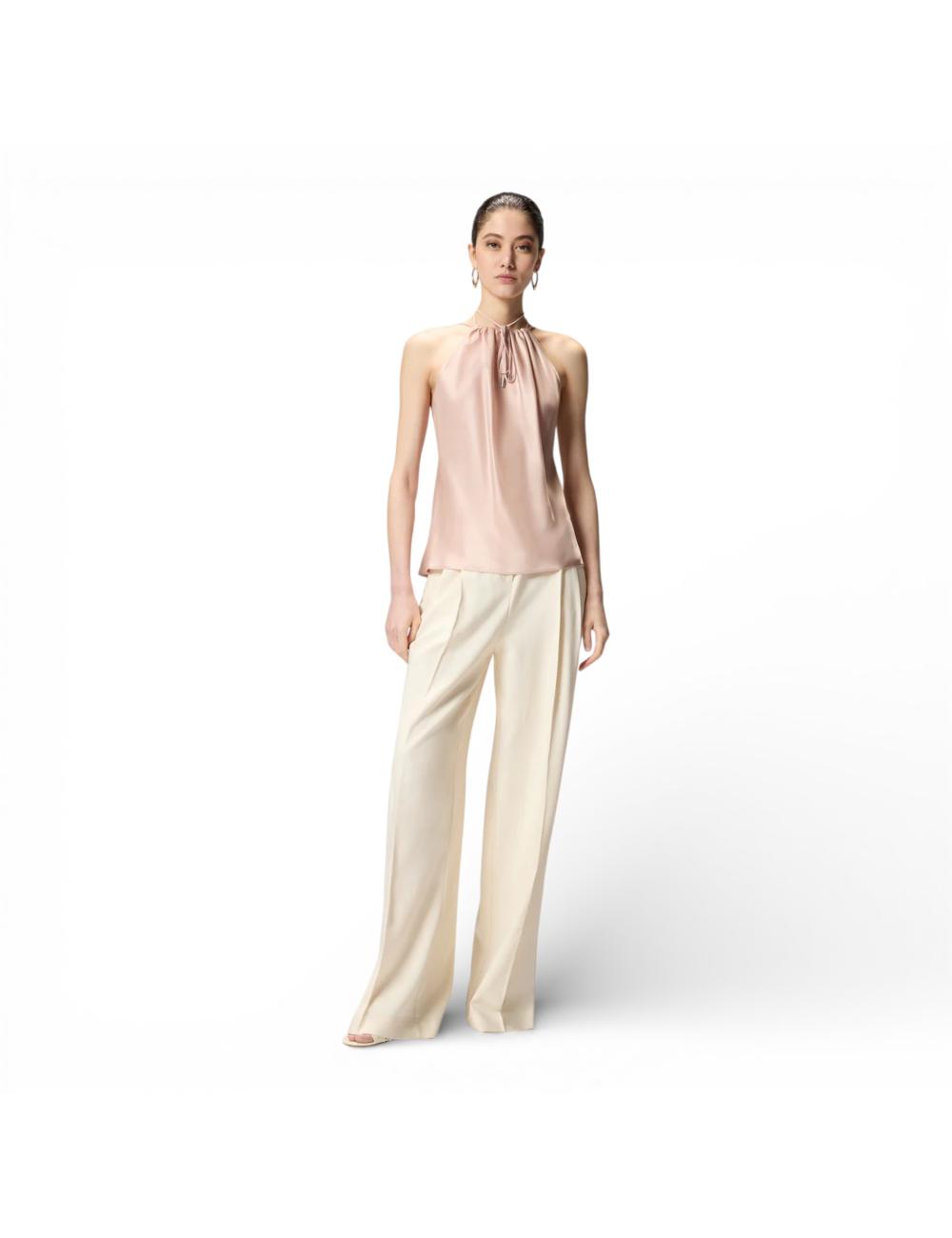 Pinko top satin rosa