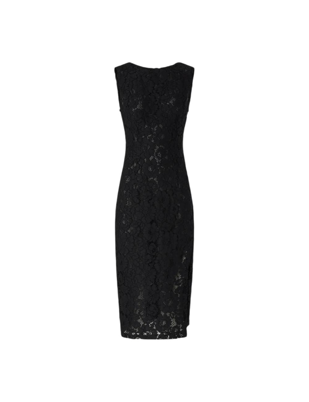 Pinko black lace sheath dress