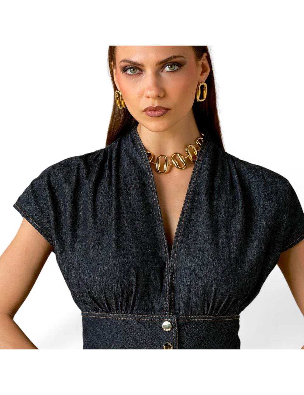 NoSecrets denim shirt dress