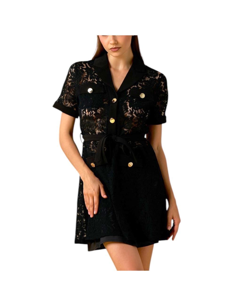 NoSecrets Black Lace Dress