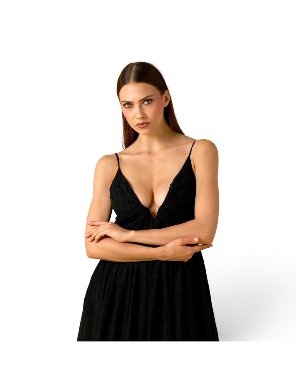 NoSecrets long v-neck dress
