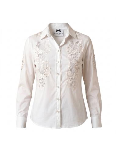 NoSecrets white shirt with lace
