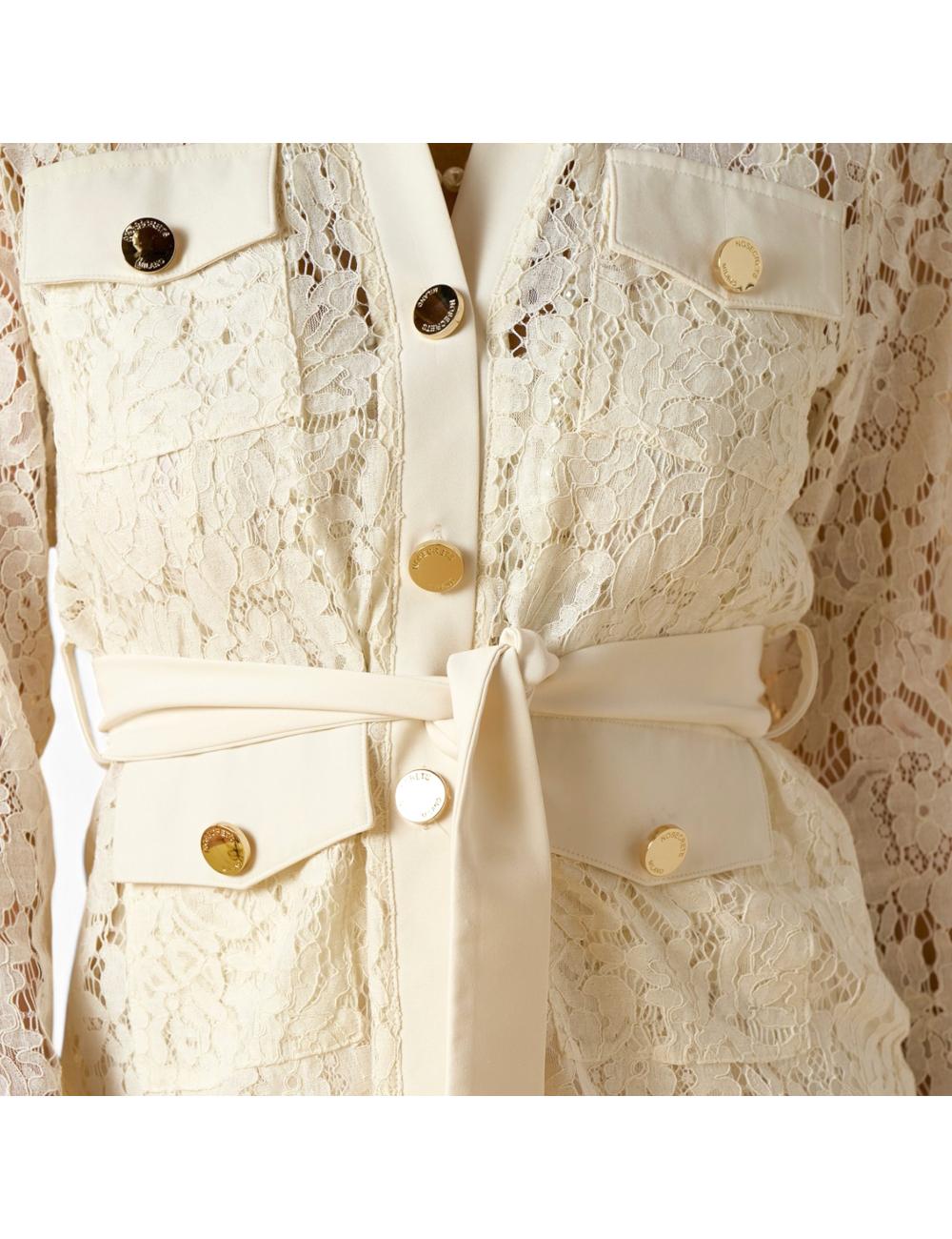 NoSecrets lace safari jacket
