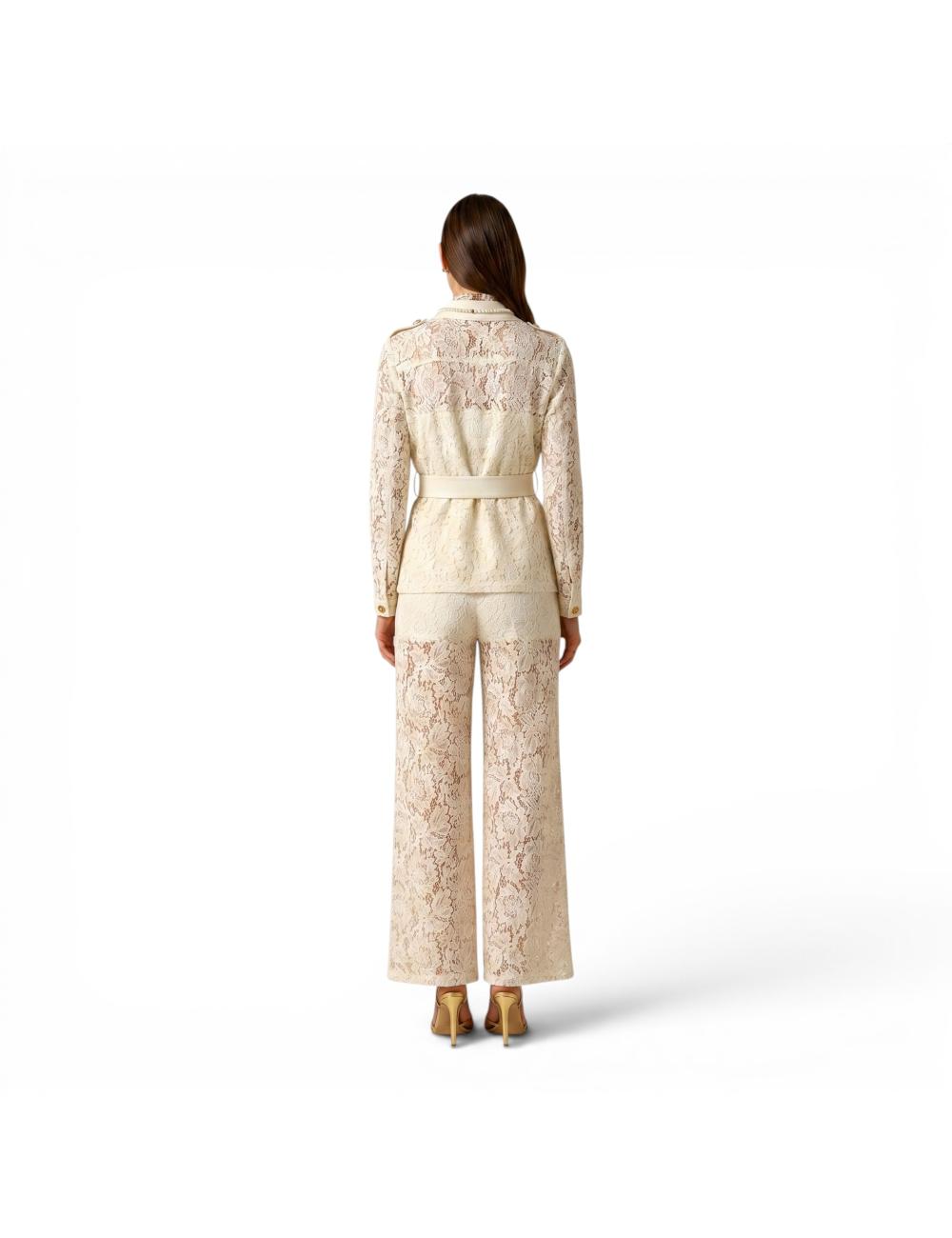 NoSecrets lace safari jacket