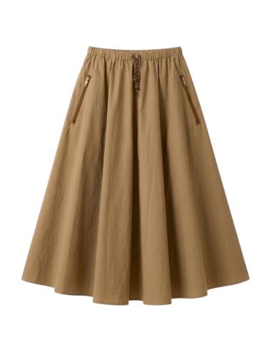 NoSecrets beige circle skirt