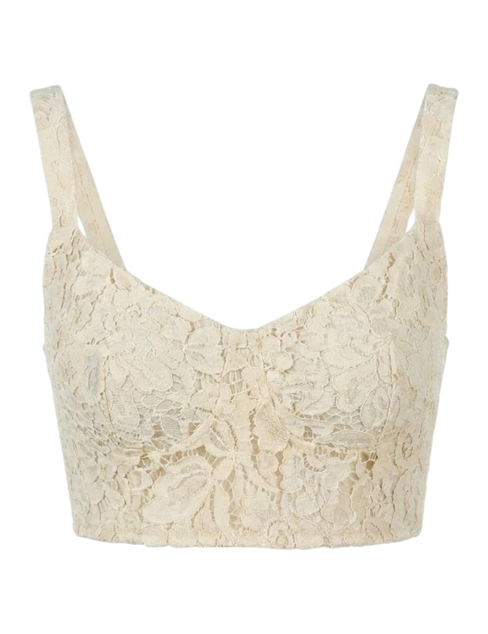 NoSecrets ivory lace top