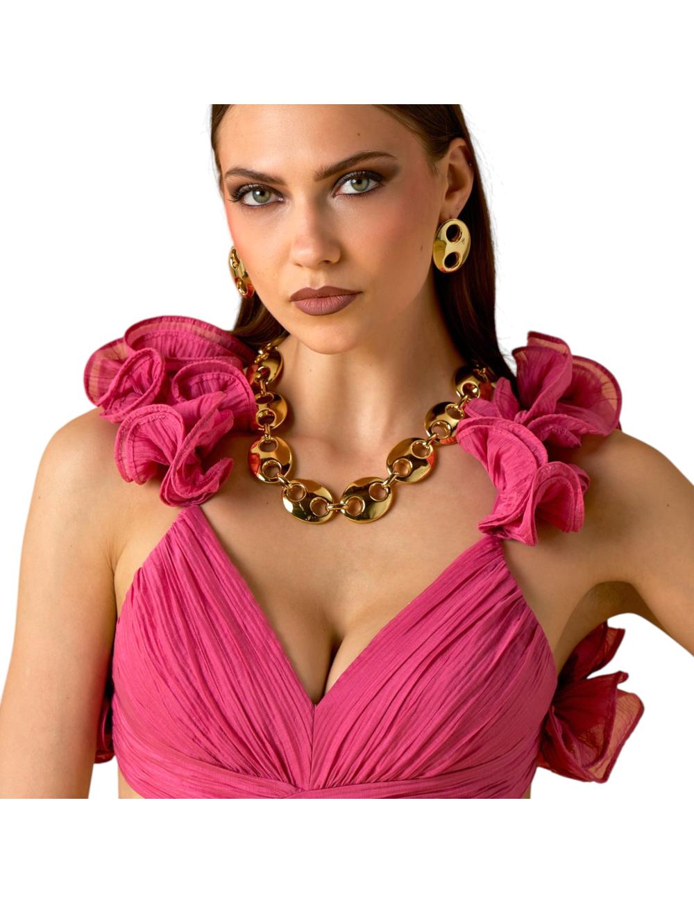 NoSecrets abito lungo rosa