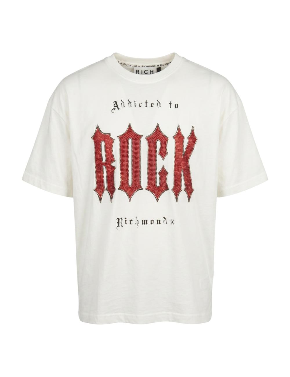 John Richmond white rock t-shirt